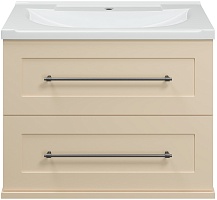 Misty Тумба под раковину Марта 80 подвесная бежевая